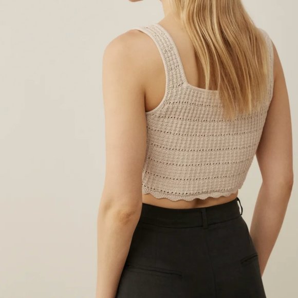 Reformation Elda Cotton Sweater Tank (NWT Small) - Picture 5 of 5